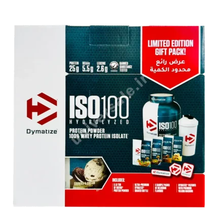 پک پروتئین وی ایزوله دایماتیز با شیکر