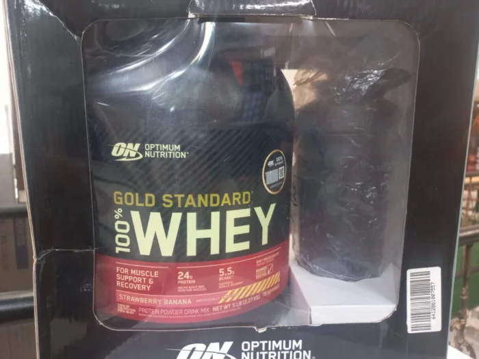 پک وی گلد ON جعبه ای + شیکر Pack Whey Optimum Nutrition