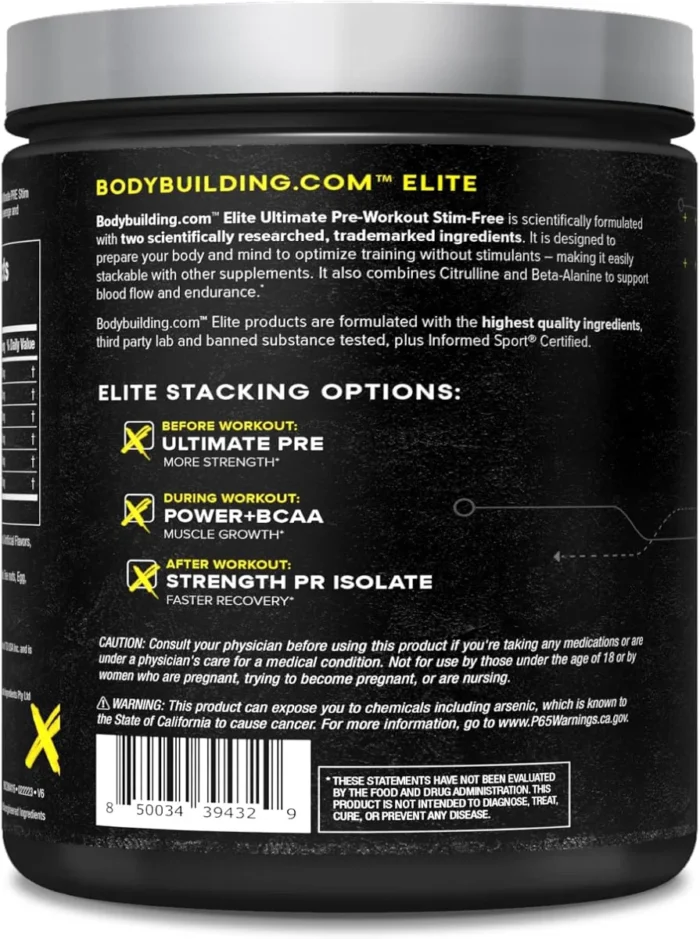 Elite Ultimate Pre Bodybuilding