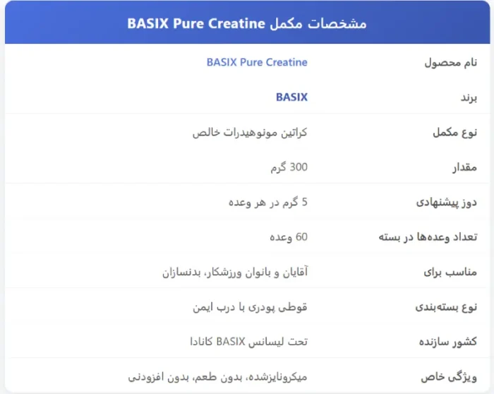 کراتین پیور بیسیکس