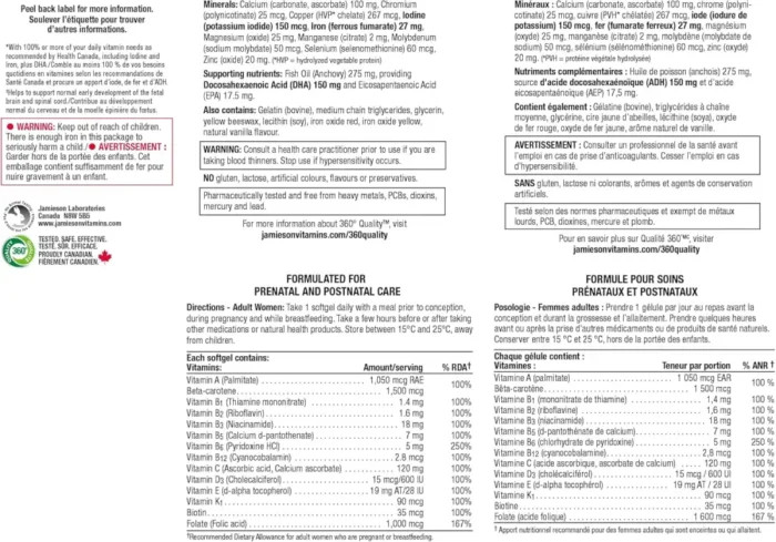 Jamieson Prenatal Complete + DHA