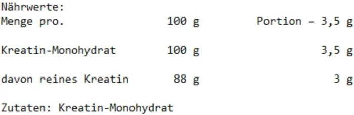 NUTREND Creatine Monohydrate
