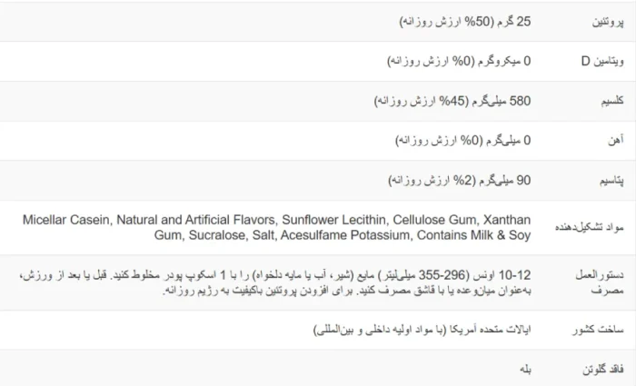 پروتئین کازئین رول وان