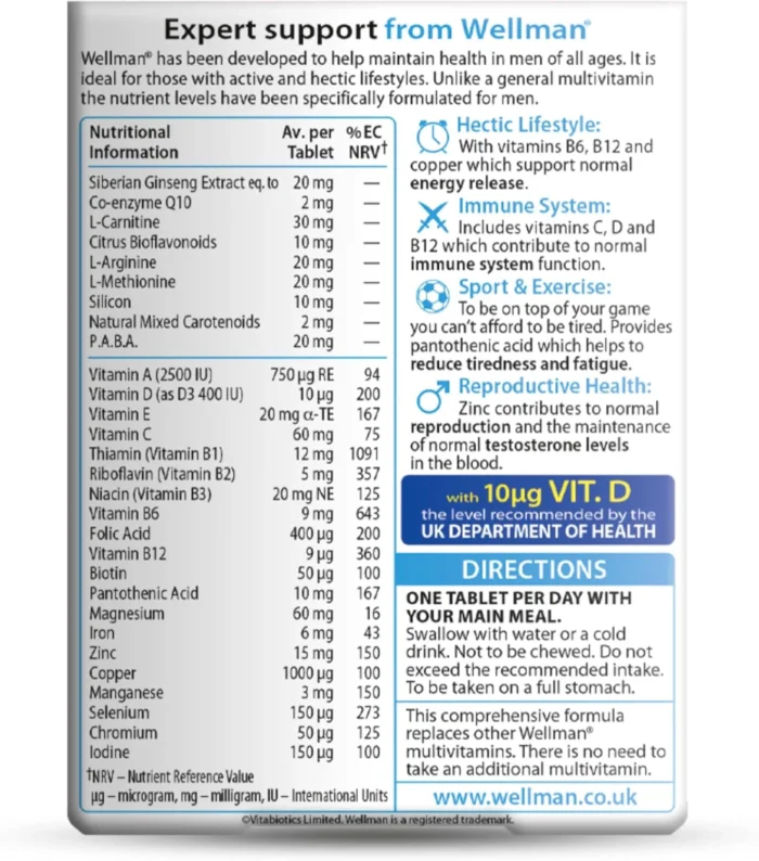 Vitabiotics Wellman Original