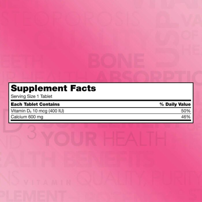 کلسیم و ویتامین D3 کرکلند 600میلی گرمی Kirkland Calcium & Vitamin D3