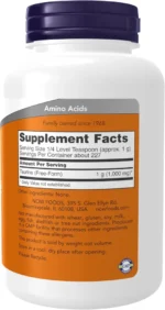 Now Taurine Pure Powder