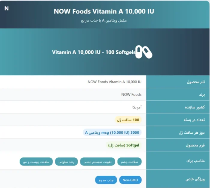 NOW Foods Vitamin A