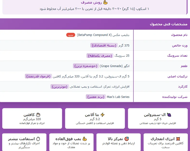 MAX’s-BetaPump Compound