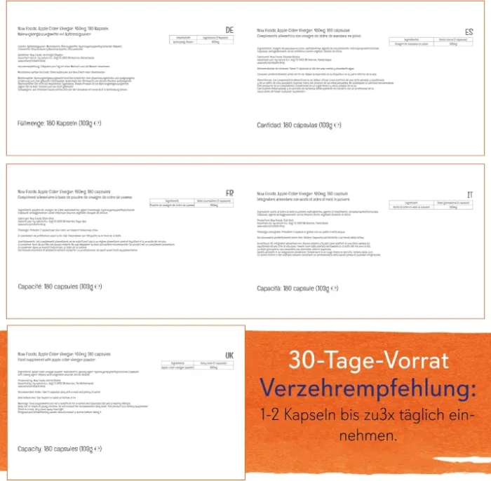 NOW Foods Apple Cider Vingar