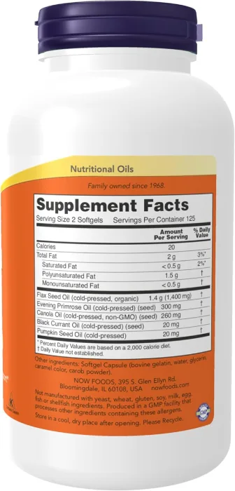 NOW Foods Omega 3-6-9-0635969 امگا 3-6-9 ناو فودز 100عددی