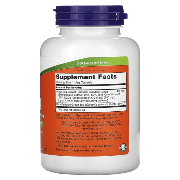 Now Foods EGCG548 کپسول عصاره چای سبز ناو
