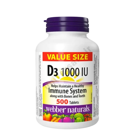 ویتامین دی 3 وبر نچرالز 1000IU