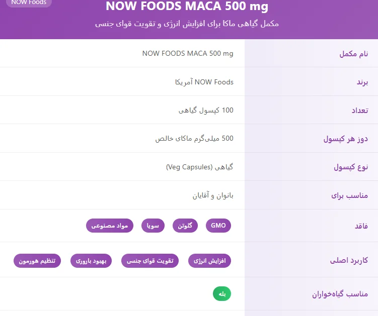 ماکا ناو فودز