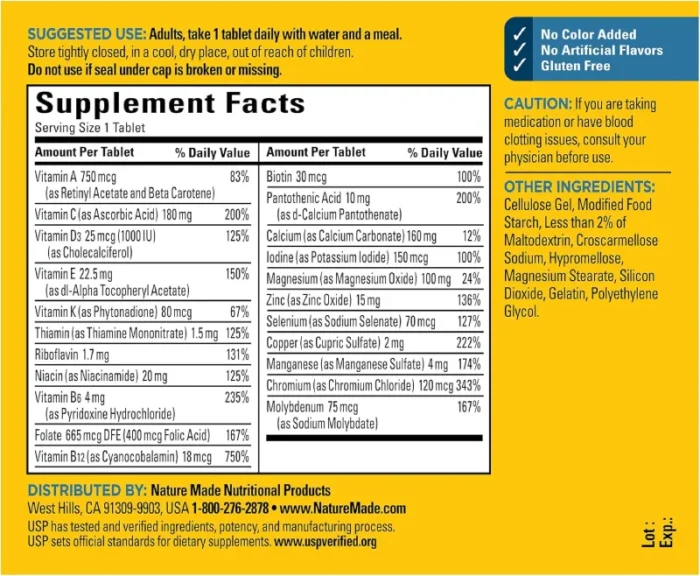 مولتی ویتامین مردانه نیچرمید