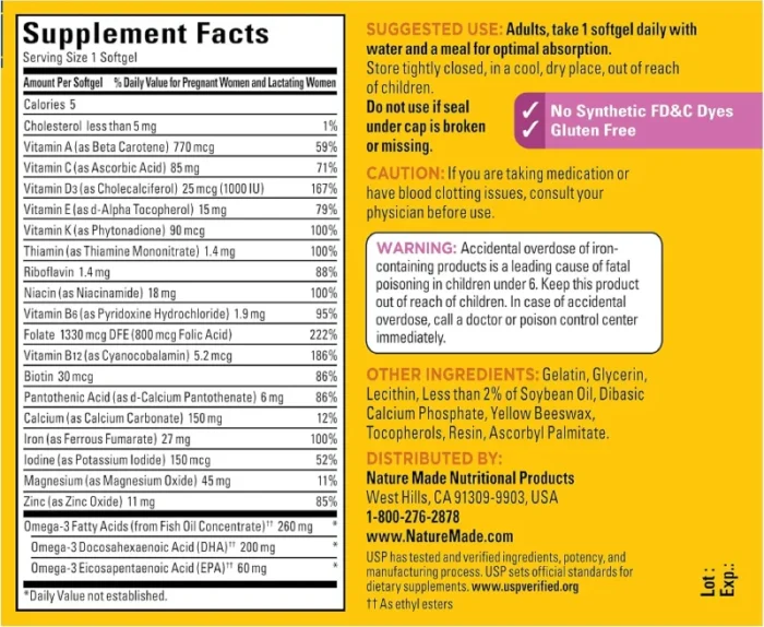 Nature Made Prenatal + DHA