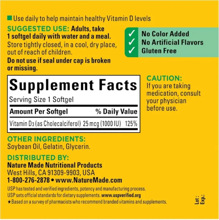 ویتامین D3 نیچرمید