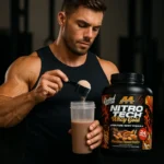 وی نیتروتک گلد ماسل‌تک شکلات کره بادام‌زمینی