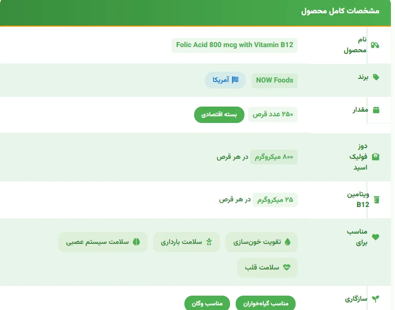 NOW Foods Folic Acid