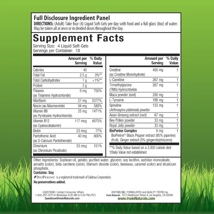 تریپل بوست ایروین نچرالز بدون کافئین