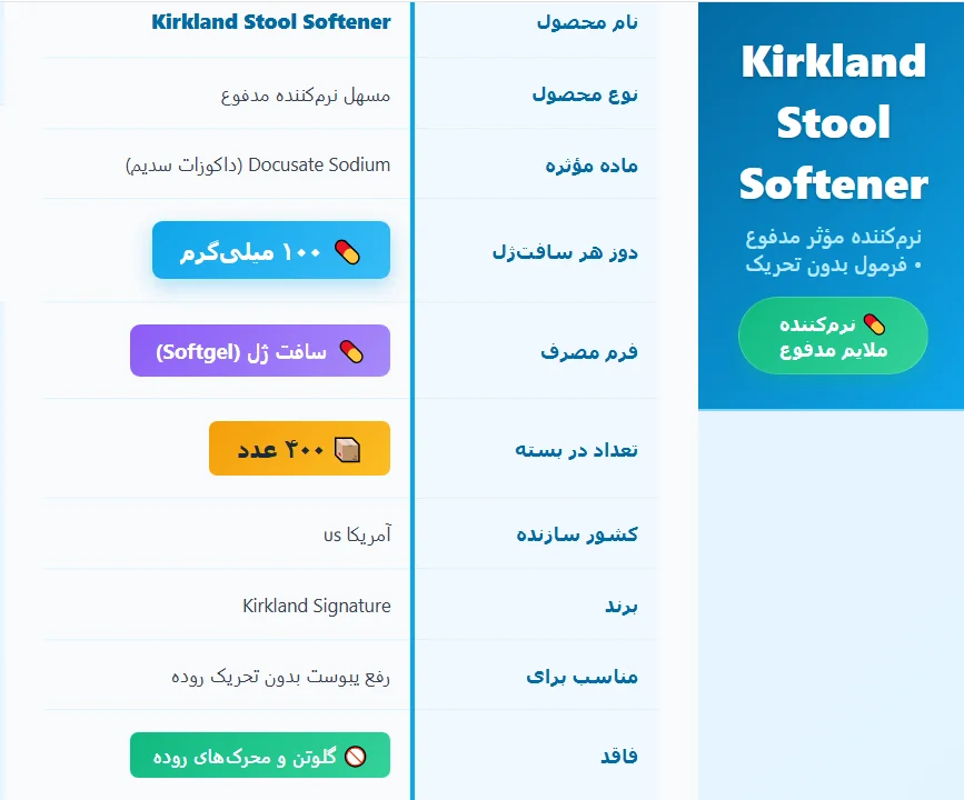 Kirkland Stool Softener